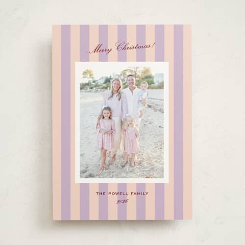 This is a sugar plum photo mount holiday cards with standard by Megan Davis called parma printing on recycled in photo_mount