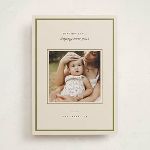 This is a juniper photo mount holiday cards with standard by Amy Kross called dorset printing on recycled in photo_mount