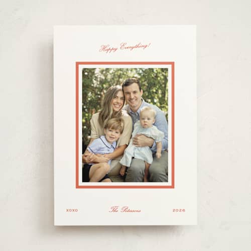 This is a clementine photo mount holiday cards with standard by Megan Davis called miro printing on recycled in photo_mount