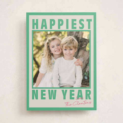 This is a wintermint photo mount holiday cards with standard by Kaydi Bishop called wordy waze printing on recycled in photo_mount