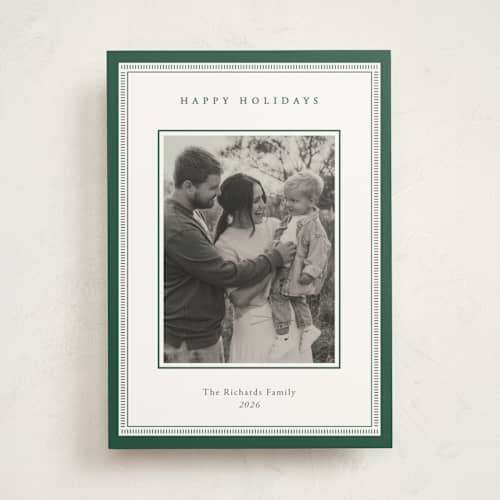 This is a evergreen photo mount holiday cards with standard by Jessica Williams called regalis printing on recycled in photo_mount