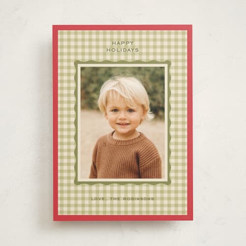 This is a stocking photo mount holiday cards with standard by Creo Study called vintage matting printing on recycled in photo_mount
