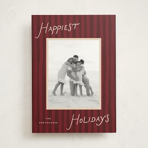 This is a currant photo mount holiday cards with standard by chocomocacino called sacripantina printing on recycled in photo_mount