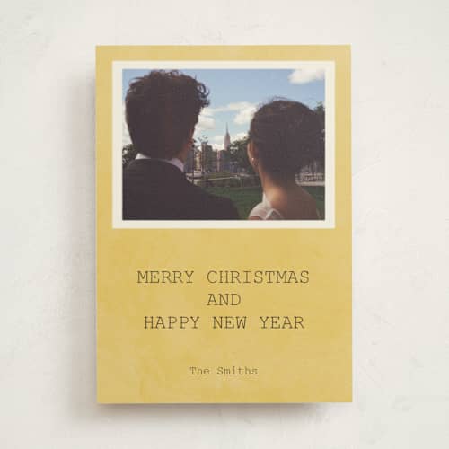 This is a honey photo mount holiday cards with standard by motifmyway called a moment in time printing on recycled in photo_mount
