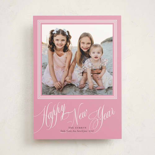 This is a gumdrop photo mount holiday cards with standard by Alston Foster called bright wishes printing on recycled in photo_mount