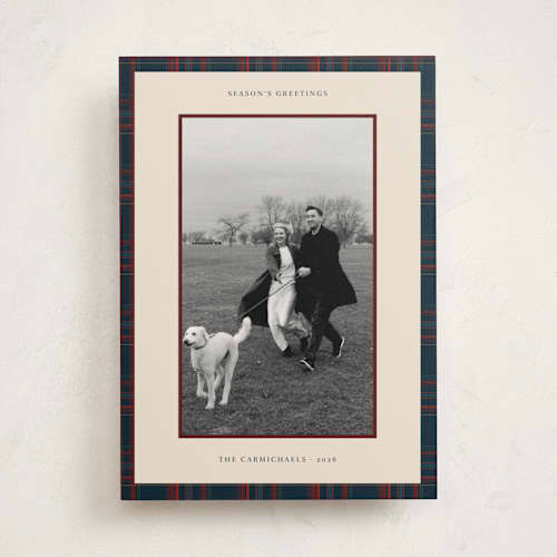 This is a navy photo mount holiday cards with standard by Studio Suku called windsor printing on recycled in photo_mount