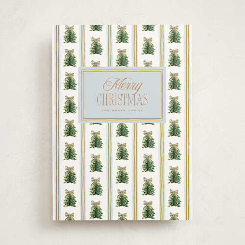 This is a ice non photo holiday cards with standard by Claudia Orengo called preppy memories printing on signature in standard