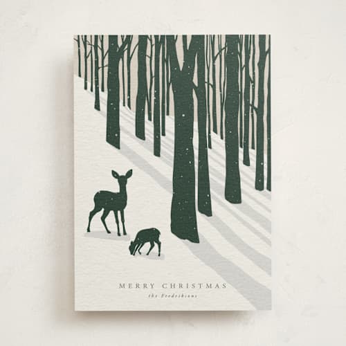 This is a spruce non photo holiday cards with standard by itsjensworld called all is calm printing on signature in standard