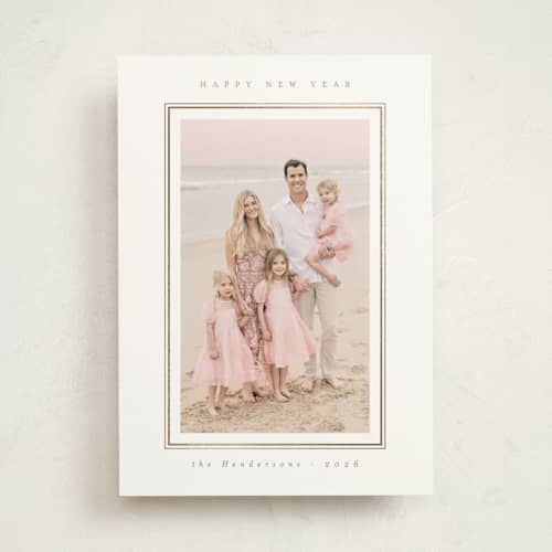 This is a starlight photo mount holiday cards with foil pressed by Christy Hy Lee called modern minimalist printing on recycled in photo_mount
