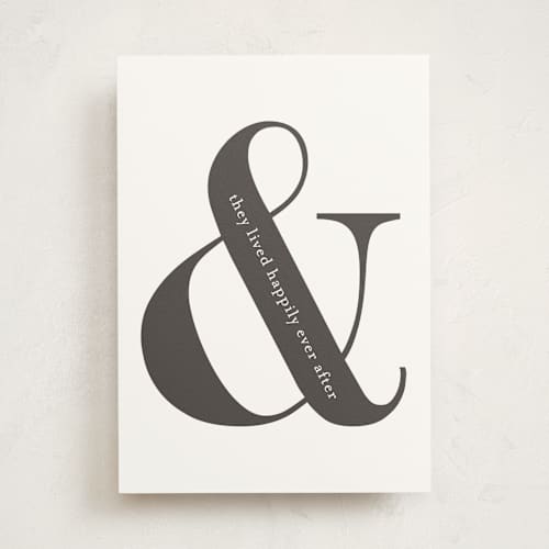 This is a ink anniversary cards with standard by Kasia Labocki called happily ever after printing on signature in greeting cards