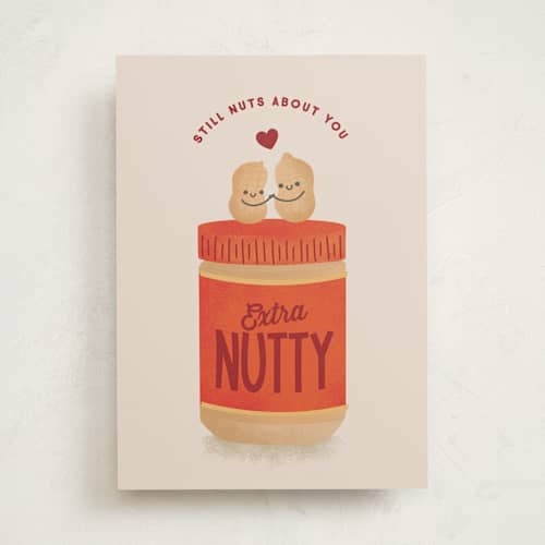 This is a almond anniversary cards with standard by Itsy Belle Studio called nuts about you printing on signature in greeting cards