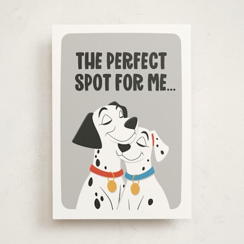 This is a ink anniversary cards with standard by Shannon Kohn called disney 101 dalmatians perfect spot printing on signature in greeting cards