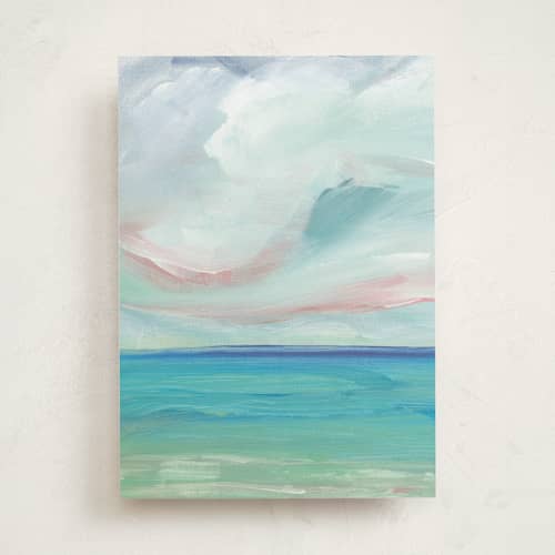 This is a oceanic greeting cards with standard by Lindsay Megahed called sea escape printing on signature in greeting cards