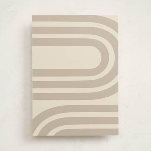 This is a taupe greeting cards with standard by Iveta Angelova called winding printing on signature in greeting cards