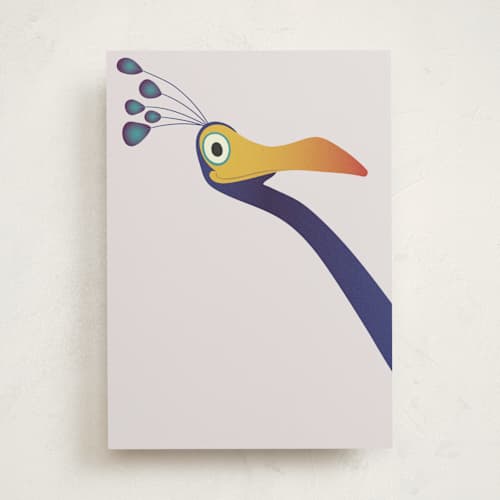 This is a neptune greeting cards with standard by Deborah Chou called disney and pixar's kevin printing on signature in greeting cards