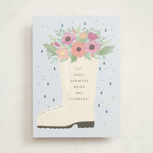 This is a sky greeting cards with standard by Itsy Belle Studio called april showers printing on signature in greeting cards