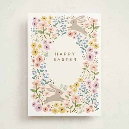 This is a garden greeting cards with standard by Karidy Walker called spring garden printing on signature in greeting cards