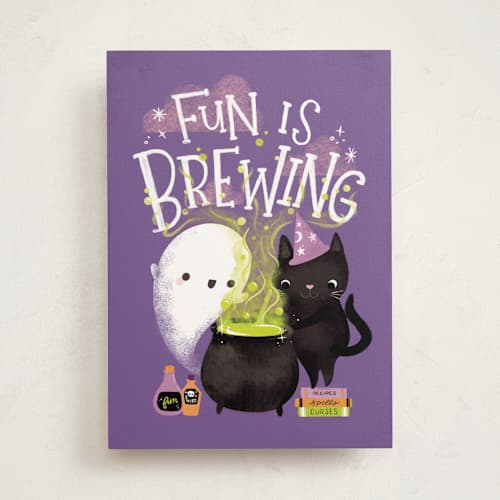 This is a twilight greeting cards with standard by Itsy Belle Studio called fun is brewing printing on signature in greeting cards