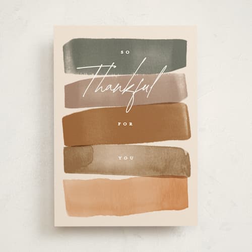 This is a blush greeting cards with standard by Creo Study called fall feel printing on signature in greeting cards
