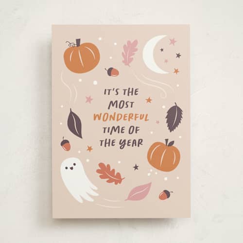 This is a latte greeting cards with standard by Susan Asbill called fall y'all printing on signature in greeting cards