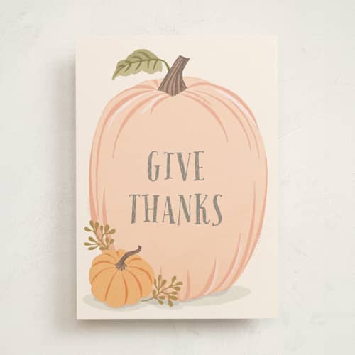This is a dew greeting cards with standard by Karidy Walker called autumn pumpkin printing on signature in greeting cards