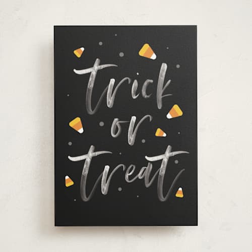 This is a phantom greeting cards with standard by Ana Sharpe called a sweet halloween printing on signature in greeting cards