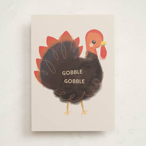 This is a haystack greeting cards with standard by Itsy Belle Studio called gobble gobble printing on signature in greeting cards