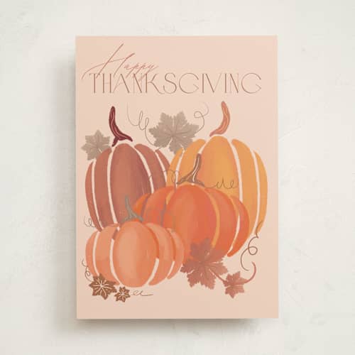 This is a butternut squash greeting cards with standard by Tamara Hilje called pumpking patch printing on signature in greeting cards