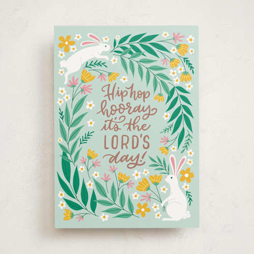 This is a mint greeting cards with standard by Ashley Presutti Beasley called hip hop hooray printing on signature in greeting cards