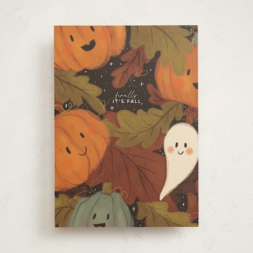 This is a maple greeting cards with standard by Bramble Studio called finally printing on signature in greeting cards