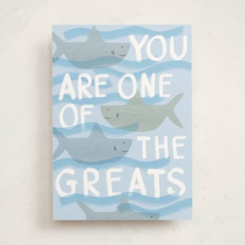 This is a ocean fathers day cards with standard by Baumbirdy called the greats printing on signature in greeting cards