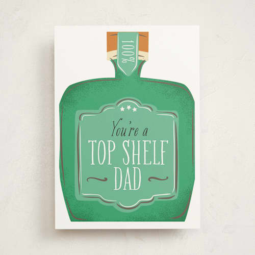 This is a jade fathers day cards with standard by Itsy Belle Studio called top shelf printing on signature in greeting cards