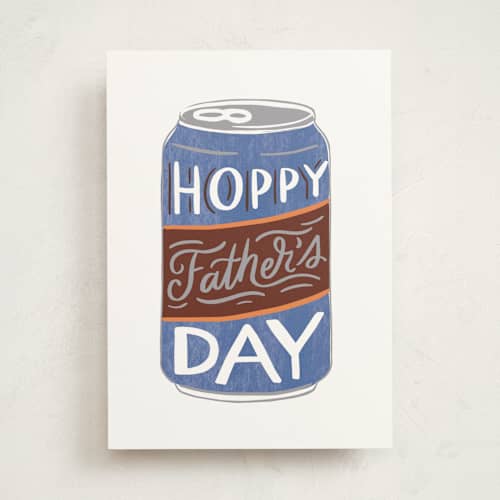 This is a frost fathers day cards with standard by Alethea and Ruth called hoppy father's day can printing on signature in greeting cards
