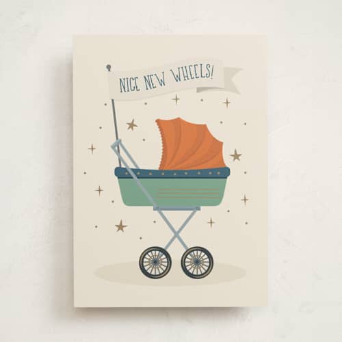 This is a vanilla fathers day cards with standard by Oma N. Ramkhelawan called new wheels printing on signature in greeting cards