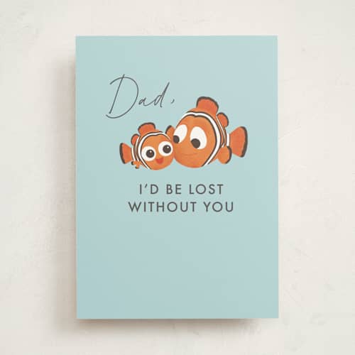 This is a sky fathers day cards with standard by Itsy Belle Studio called disney and pixar's lost without you printing on signature in greeting cards
