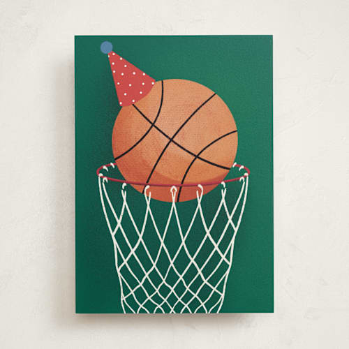 This is a jungle birthday cards for him with standard by Becky Nimoy called swishing you a happy birthday printing on signature in greeting cards