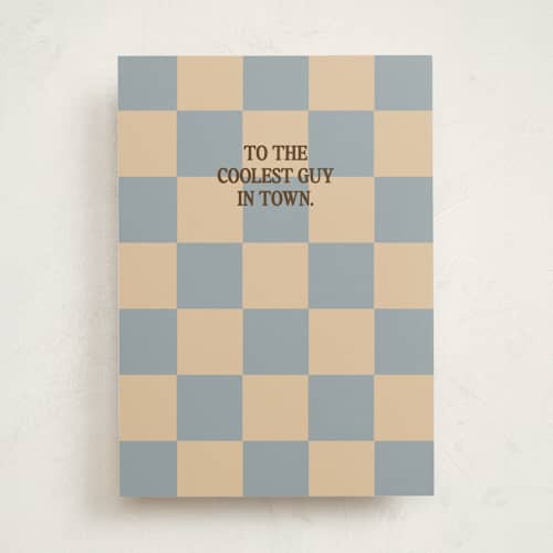 This is a ocean birthday cards for him with standard by Helena Vitto called coolest guy printing on signature in greeting cards