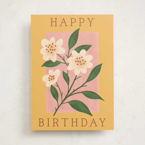 This is a dandelion birthday cards for her with standard by Bethan called sunshine bloom printing on signature in greeting cards