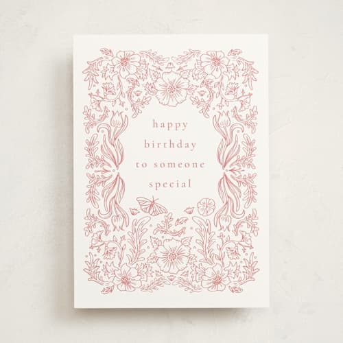 This is a hibiscus birthday cards for her with standard by frau brandt called floral happiness printing on signature in greeting cards
