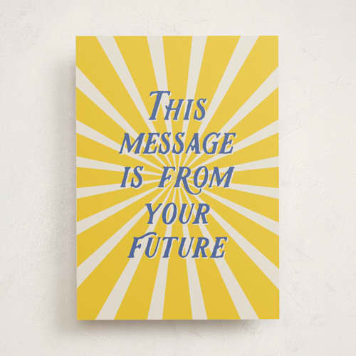 This is a sunshine graduation cards with standard by Alexandra Cohn called your future printing on signature in greeting cards