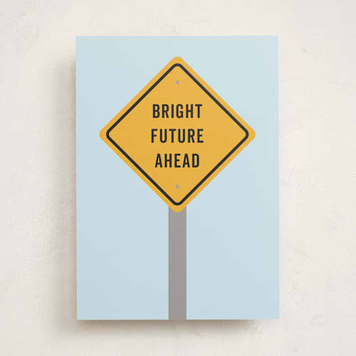 This is a frost graduation cards with standard by Sarah Cohn called bright future ahead printing on signature in greeting cards
