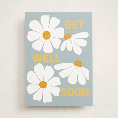 This is a cloudy get well soon cards with standard by Tasha Meurer called sending sunshine printing on signature in greeting cards
