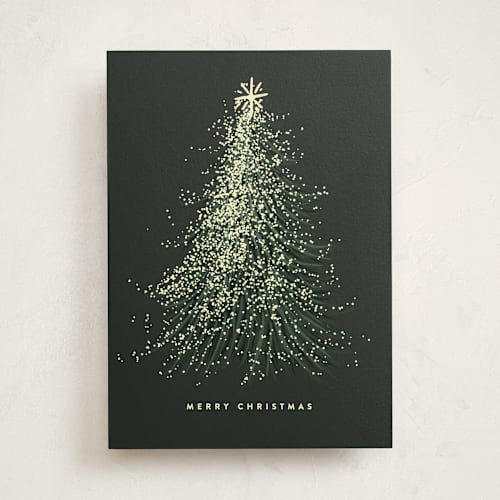 This is a pine greeting cards with standard by Leah Bisch called inside: may the season be full of love and light. printing on signature in greeting cards