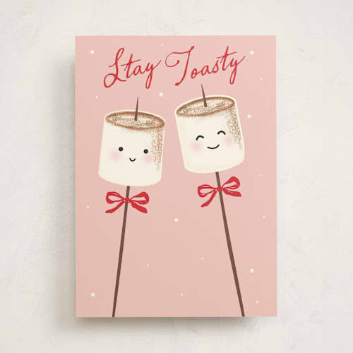This is a fairy floss greeting cards with standard by Jennifer Lew called toasted marshmallows printing on signature in greeting cards