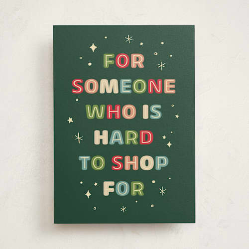 This is a christmas lights greeting cards with standard by Amy Payne called clueless printing on signature in greeting cards
