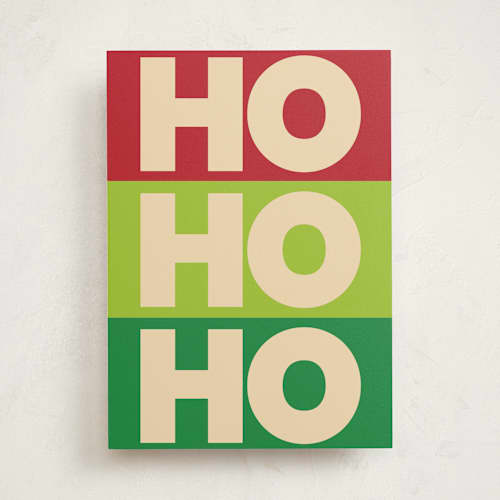 This is a forest greeting cards with standard by Sharon Sommerhalter called ho ho dough! printing on signature in greeting cards