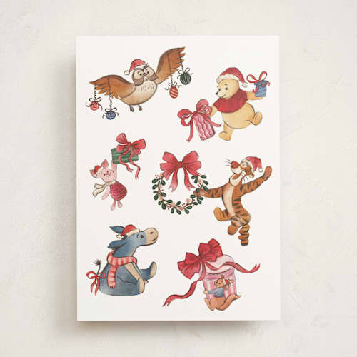 This is a brick greeting cards with standard by Vivian Yiwing called disney's merry christmas printing on signature in greeting cards