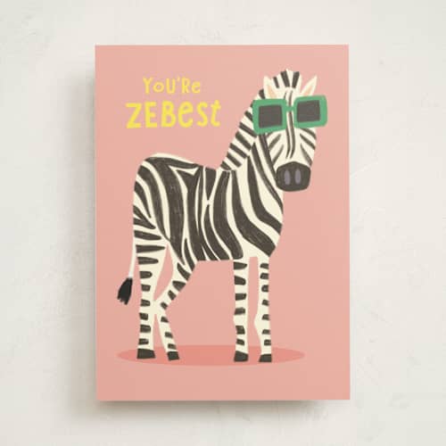This is a guava friendship cards with standard by Creo Study called you’re zebest printing on signature in greeting cards