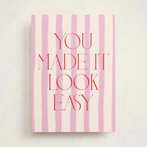 This is a carnation mothers day cards with standard by Maja Cunningham called you made it look easy printing on signature in greeting cards