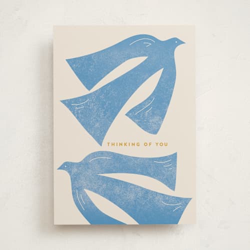 This is a dove sympathy cards with standard by Ariana Schopp called in my heart printing on signature in greeting cards